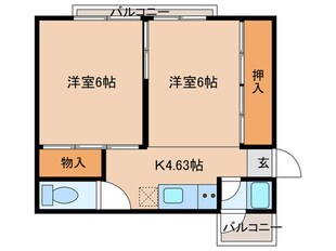 ペディコート加古川の物件間取画像